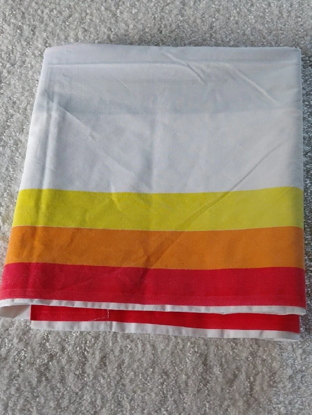 Rainbow Stripe Small Sheet Accent White with Multicolor Stripes 41
